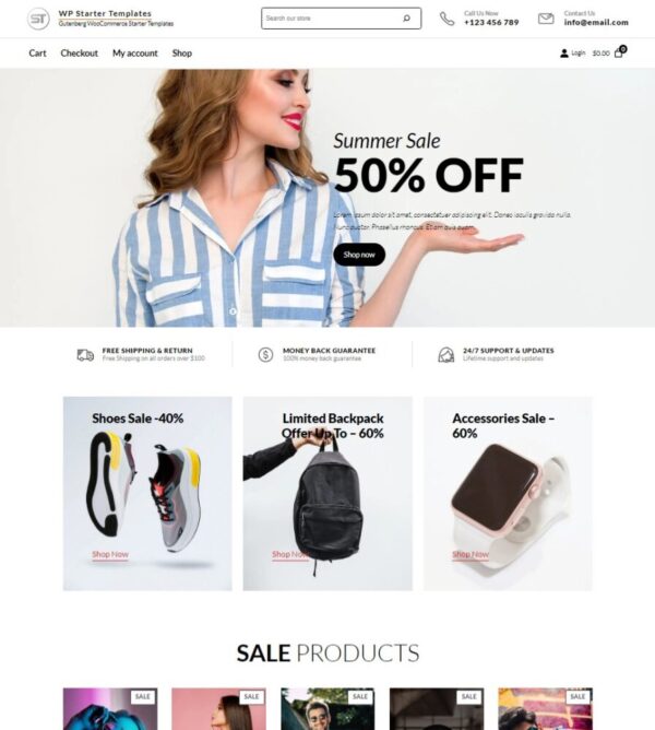 WooCommerce #2 Starter Templates