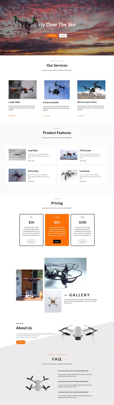 Product Landing Page Home