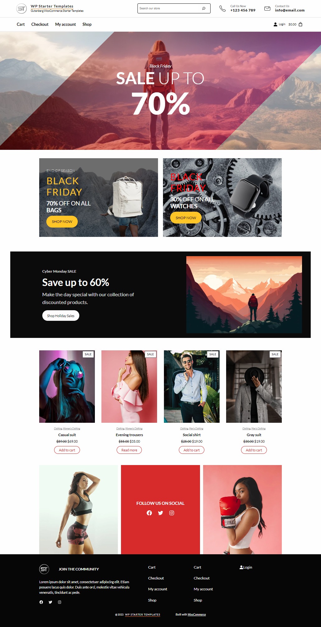 WooCommerce 02 About Starter Template