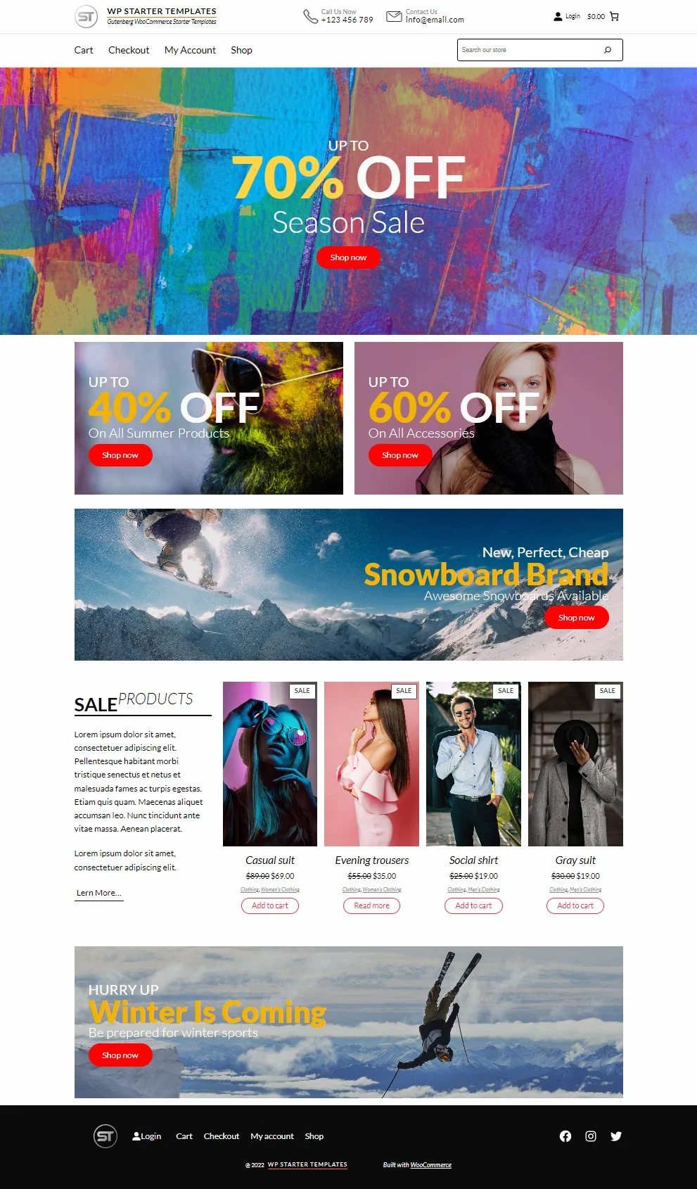 WooCommerce 05 Sale Starter Template